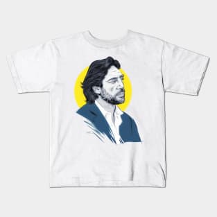 Javier Bardem - An illustration by Paul Cemmick Kids T-Shirt